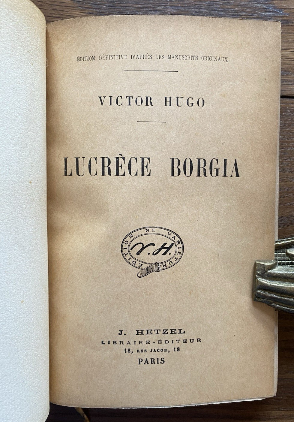 Victor Hugo Hetzel Paris French Editions Lot of 5 Volumes 19th Century HC