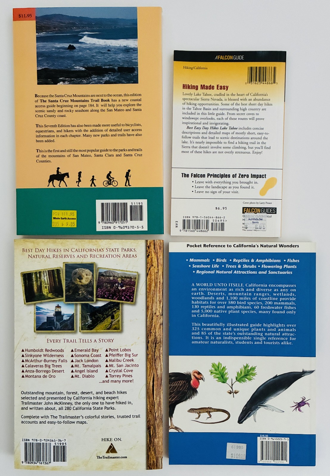 LikeNew Hike California’s State Parks (2024) by John McKinney plus 3 books