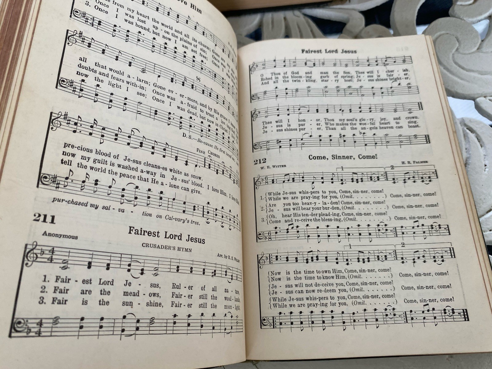 7 Vintage Hymn Hymnals Church Gospel Songs Army Navy Baptist Methodist Broadman