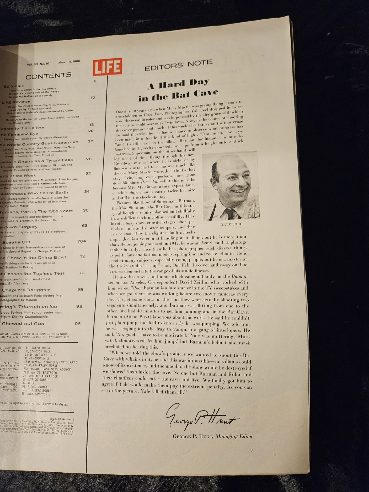 BATMAN: March 11th 1966 Life Magazine, AND Hallmark Ornament from cover photo