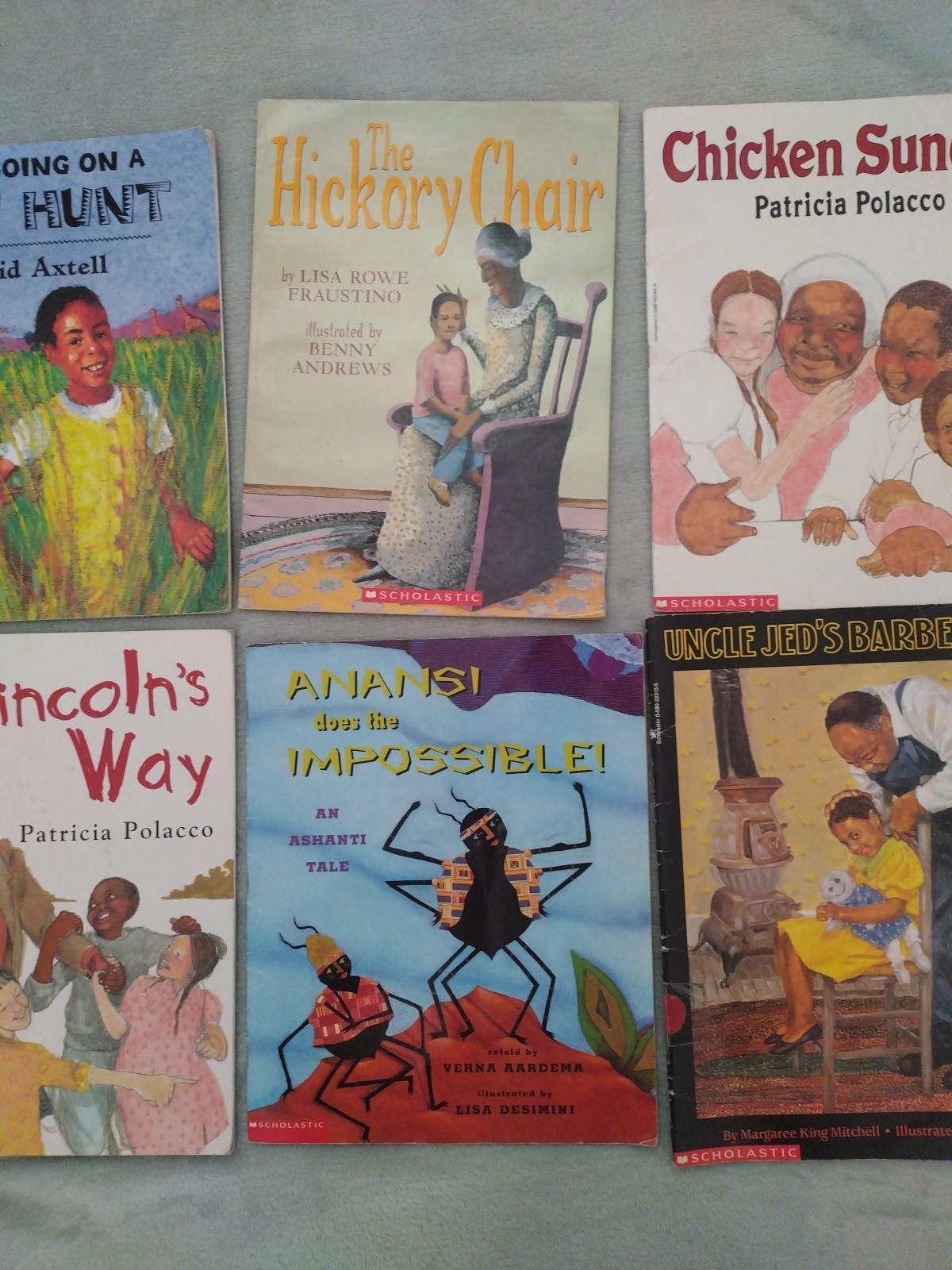 Lot Of 8 African American Childrens Picture Books Lincoln’s Way Lion Hunt Martin