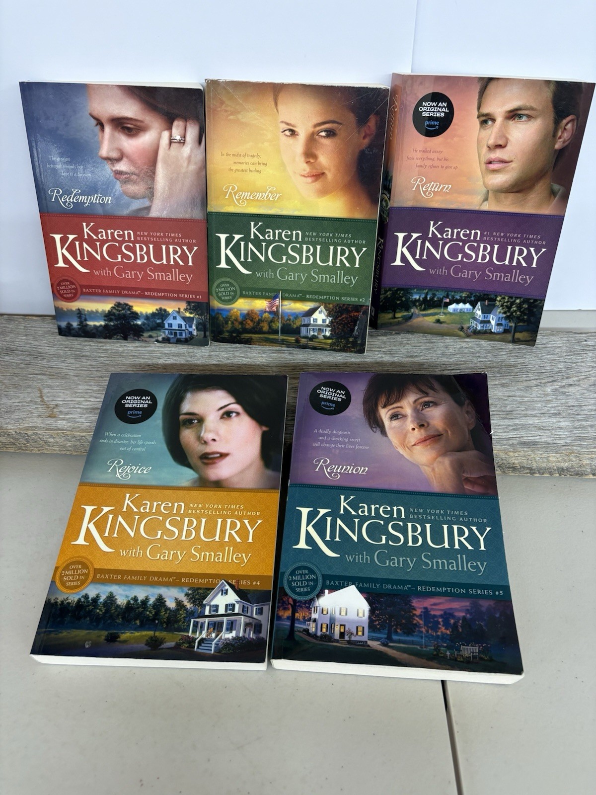 Complete Series Set REDEMPTION Karen Kingsbury Remember Return Rejoice Reunion
