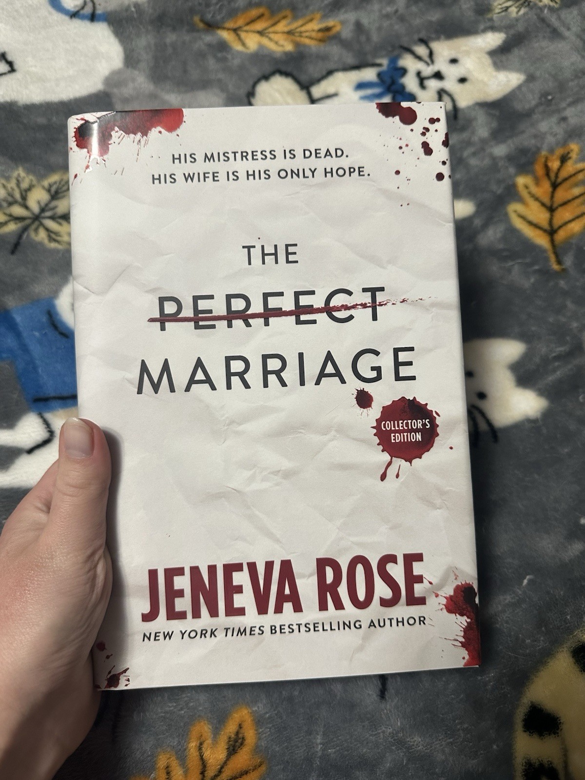 THE PERFECT MARRIAGE By:Jeneva Rose (Hardcover, 2024) Collectors Edition 1st/1st