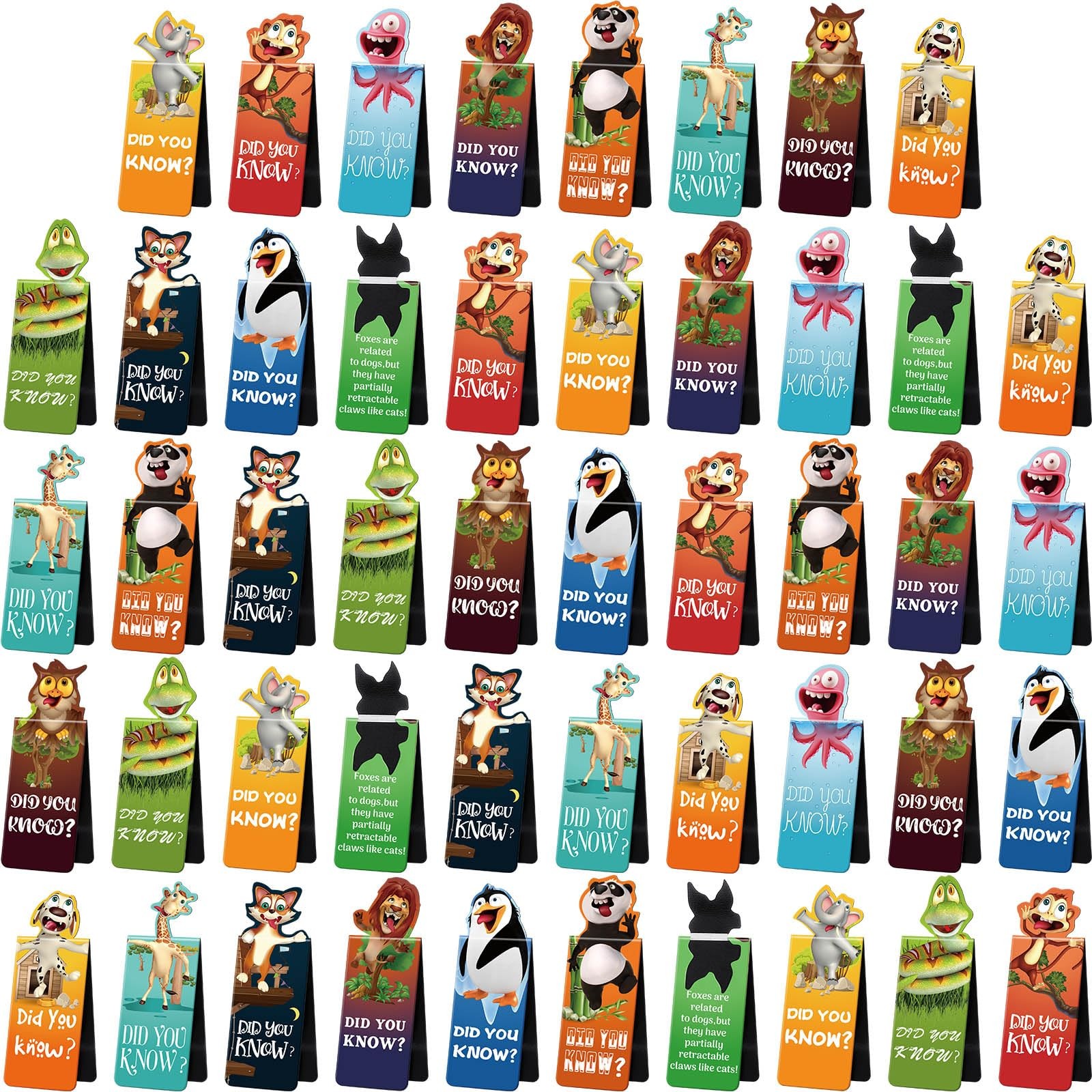 Sepamoon 12 Pcs Animal Magnetic 6 x 3 cm / 2.36 x 1.18 inches, Style