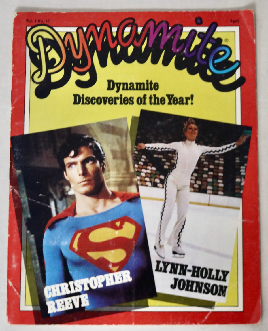 DYNAMITE magazine 1979 Superman cover Christopher Reeve Topps Baseball Card