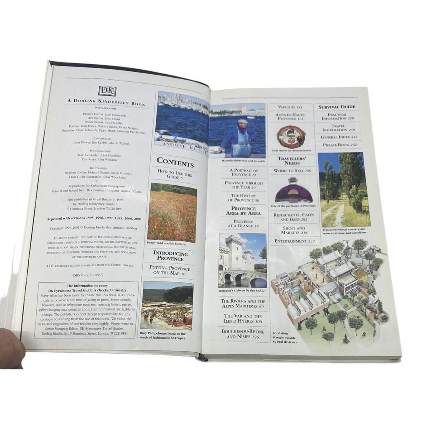 Provence & The Cote D’Azur: DK Travel Guides Revised 2001 Maps Photos 264 Pages