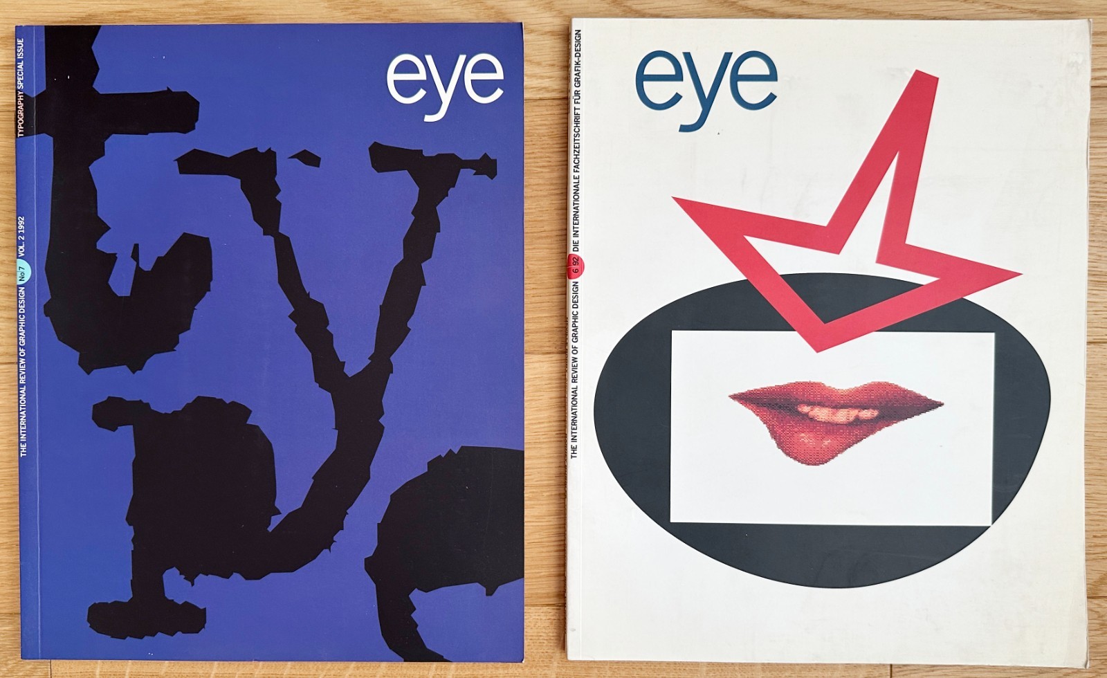 (6) EYE: International Review of Graphic Design, 1992-95 Emigre TYPOGRAPHY