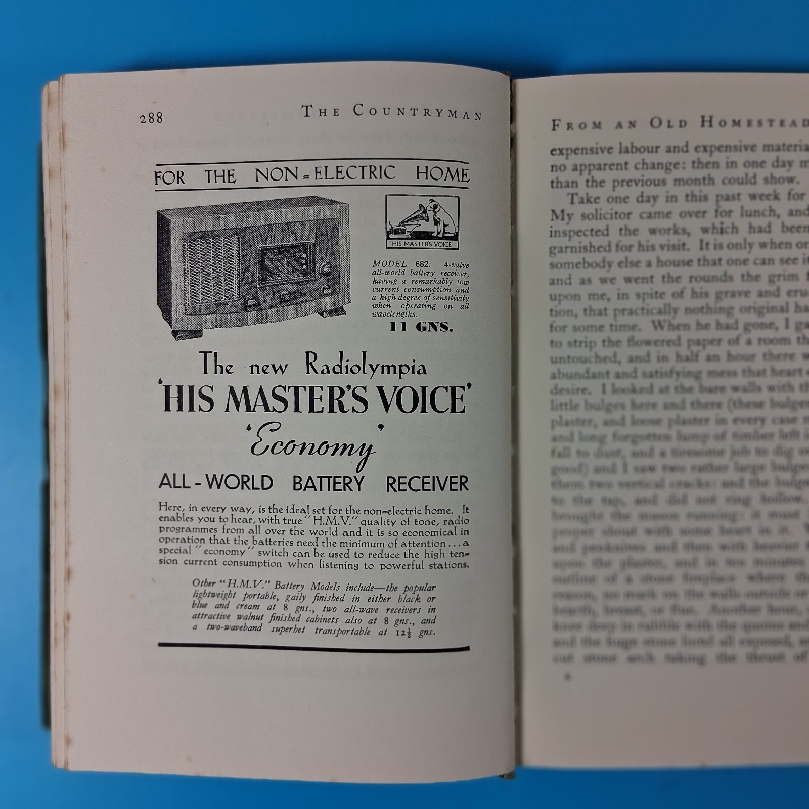 “The Countryman” October 1938 Magazine. 92 Illustrations, 416 Pages. Advertising