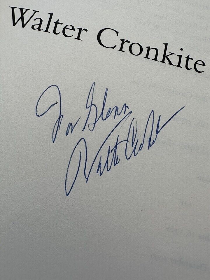 A Reporter’s Life by Walter Cronkite CBS News Anchor 1996 Book SIGNED