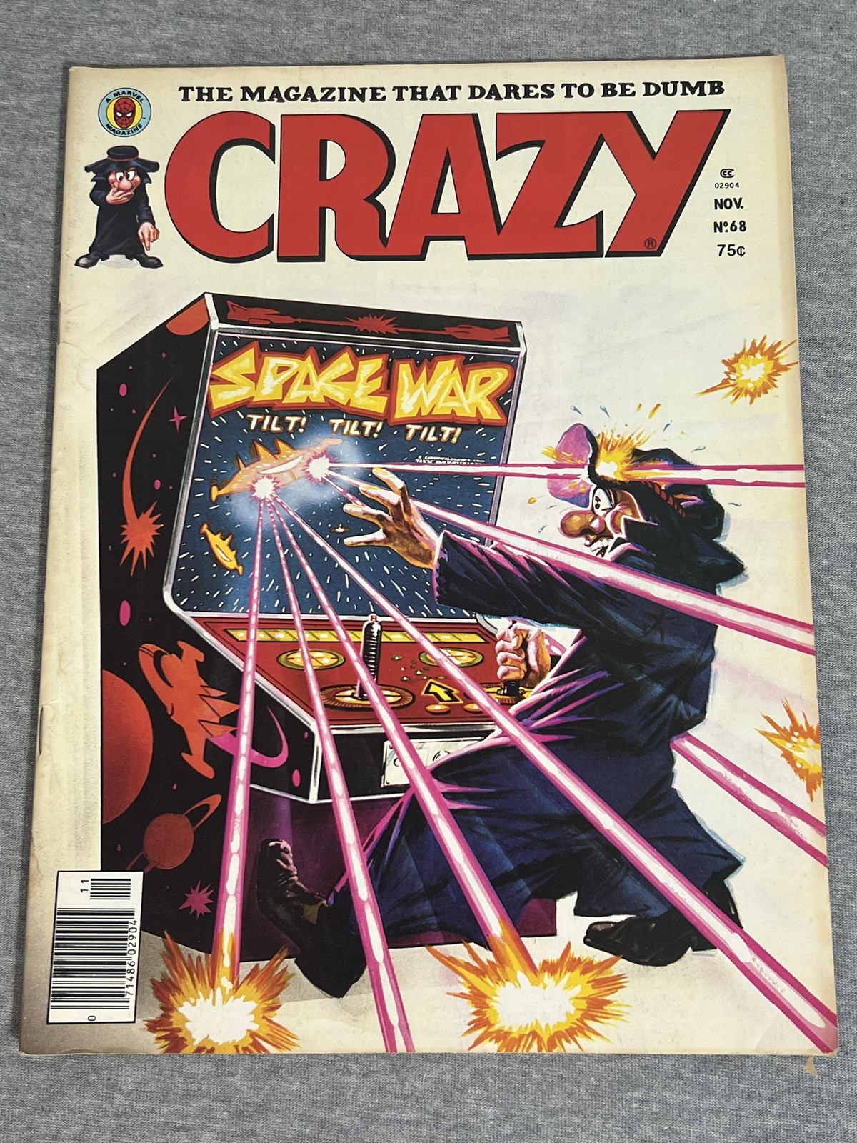 Vintage Crazy Magazine Lot 4 Marvel Satire Issues Star Wars Space Arcade 1980s