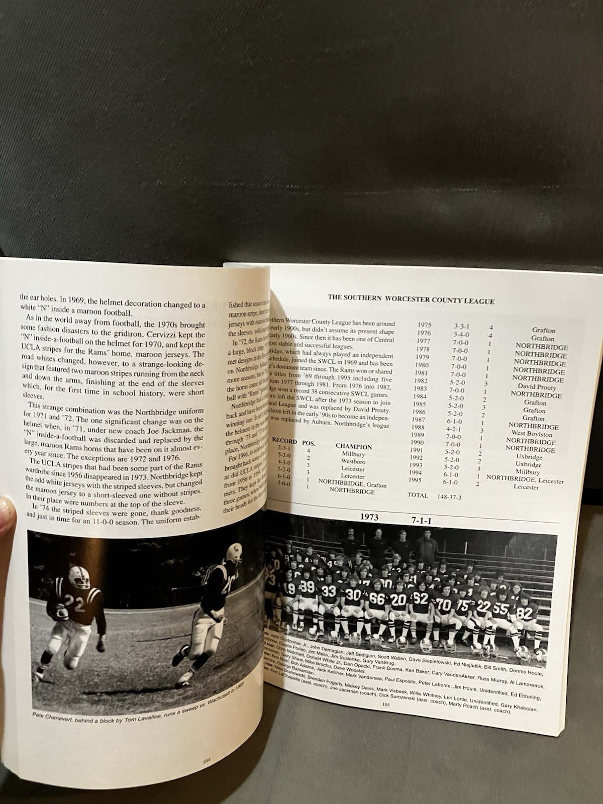 NORTHBRIDGE HIGH SCHOOL FOOTBALL Whitinsville Ma SIGNED BOOK 200 Pages Photos