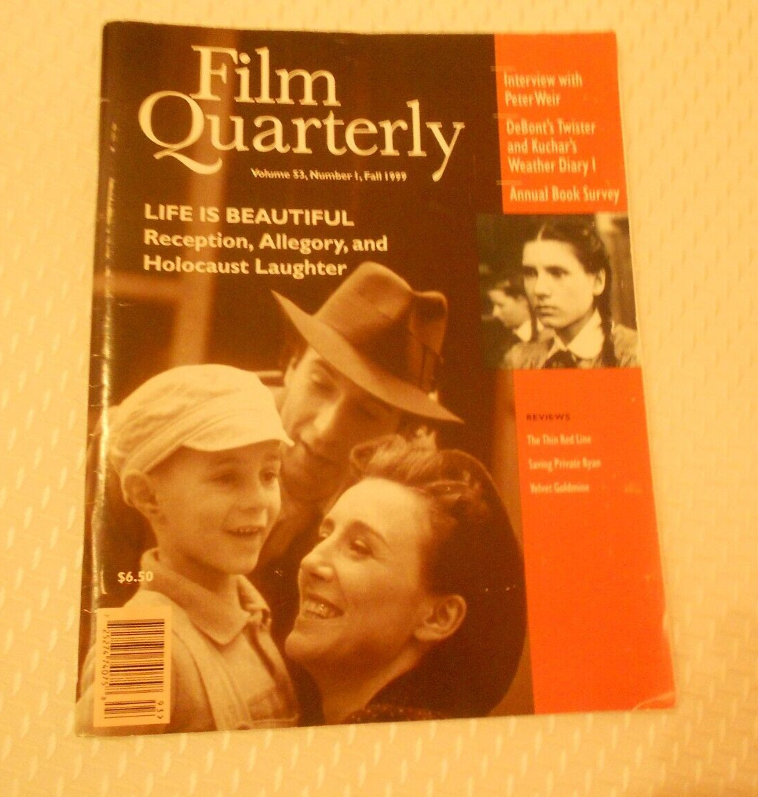 FILM QUARTERLY VOL 53, NUMBER 1 1999 ISSUE