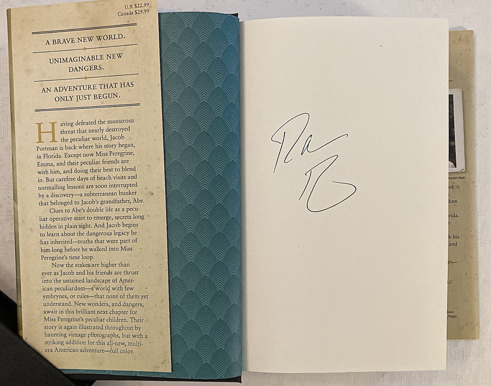 Lot of 8 by Ransom Riggs FIRST Editions/ first printings (2 SIGNED) HC/DJ VGC