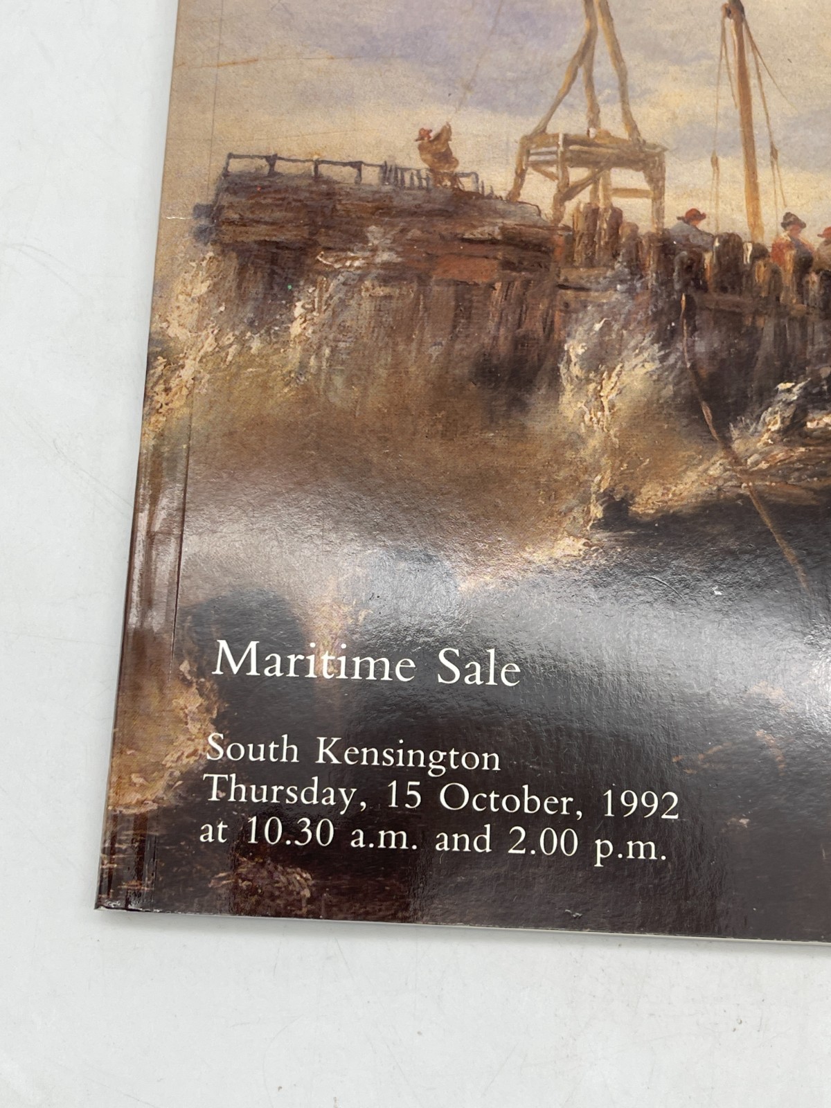 Vintage Christie’s Maritime Sale Auction Catalogue Oct 1992 Kensington London
