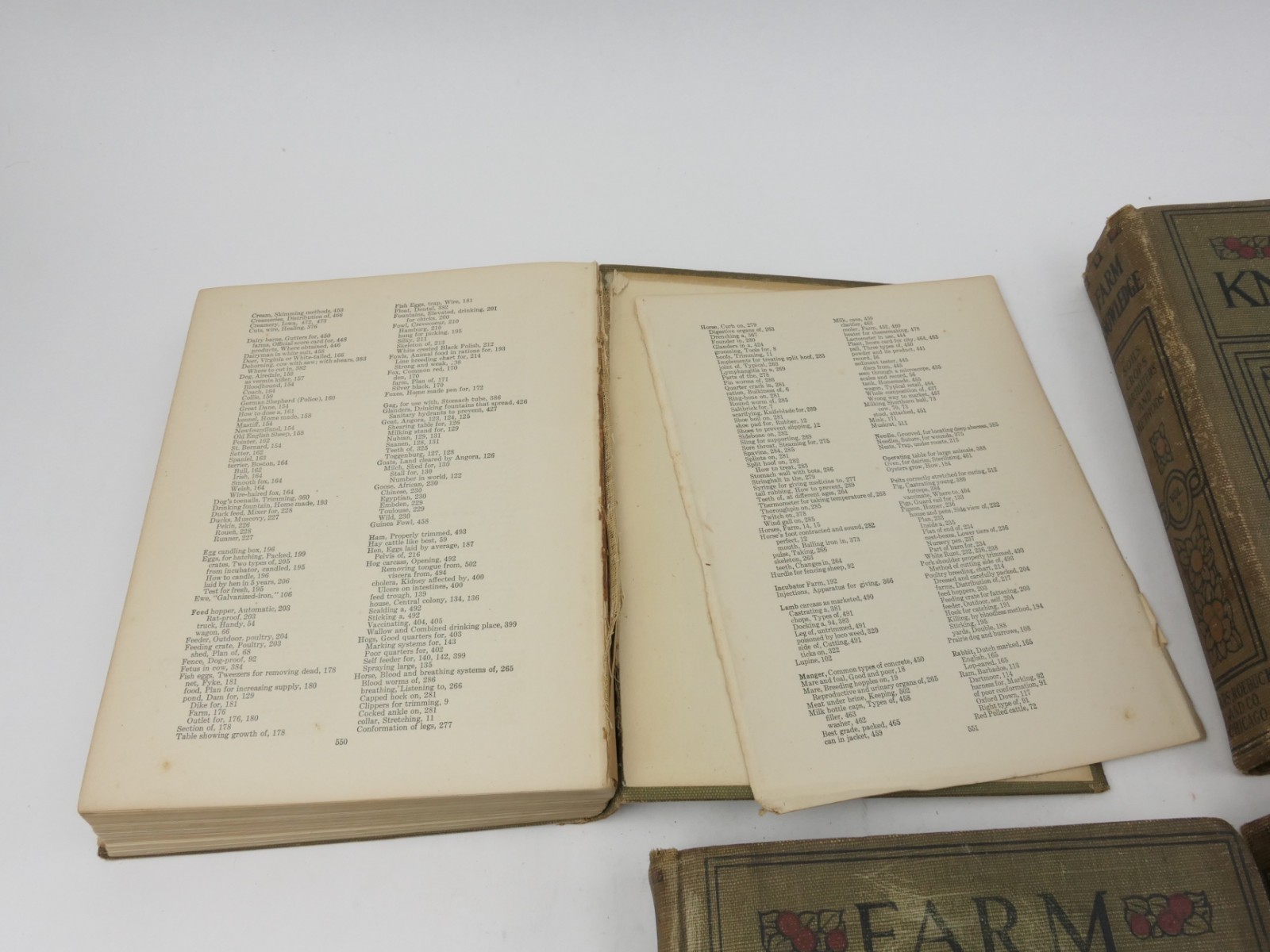 1919 Farm Knowledge 4-Vol Set E.L.D. Seymour Sears Roebuck Agriculture Vintage