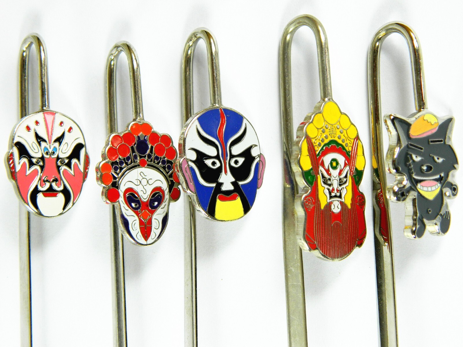5 Metal Bookmarks, Facial Makeup in Chinese Traditional Operas Etc. Design