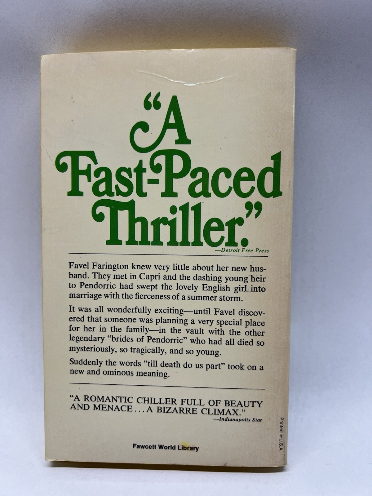 Bride of Pendorric By Victoria Holt Fawcett Crest Paperback (1963)