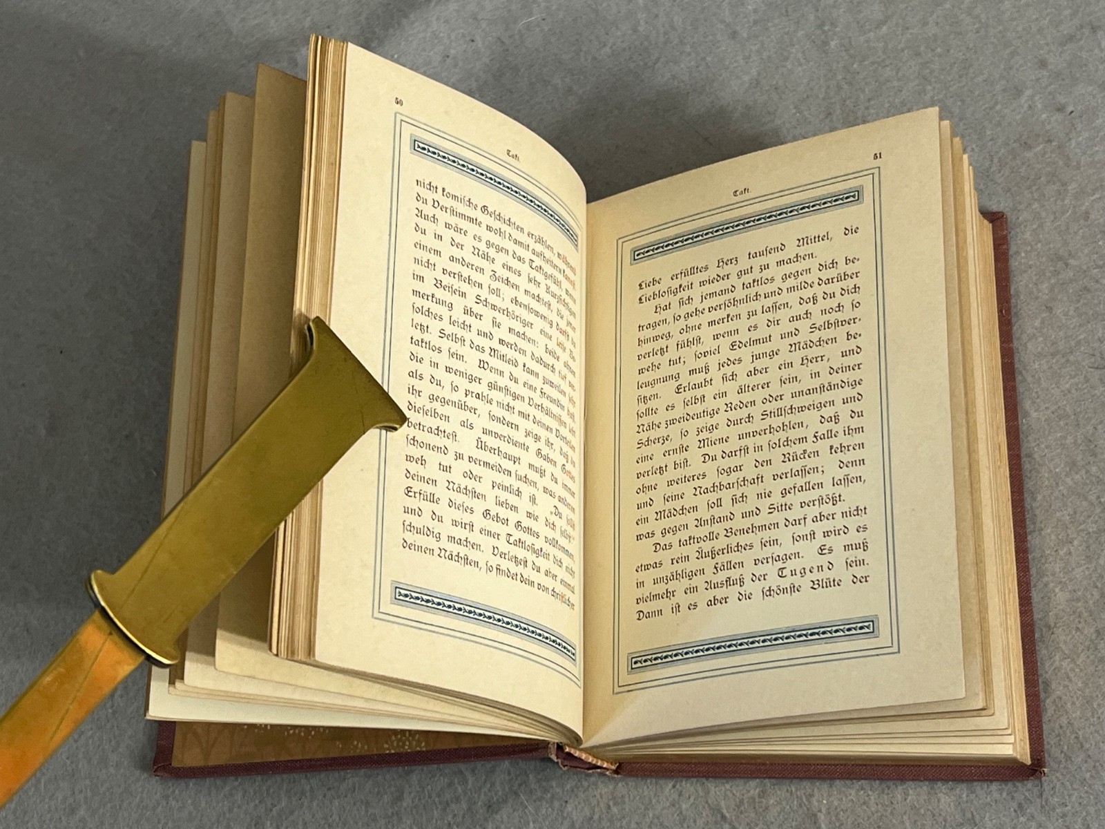 Antique Decorative German Book Girl’s Guide to Life Marie von Lindeman c. 1890s