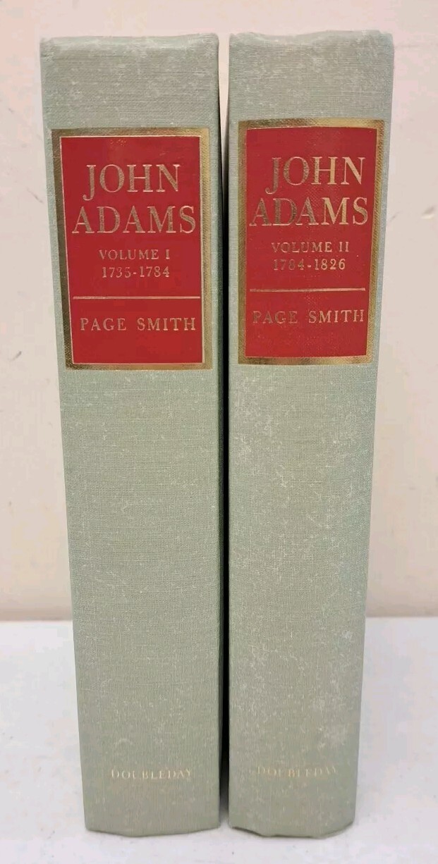 VINTAGE 1962 First Edition Hardcovers JOHN ADAMS Volumes 1 & 2