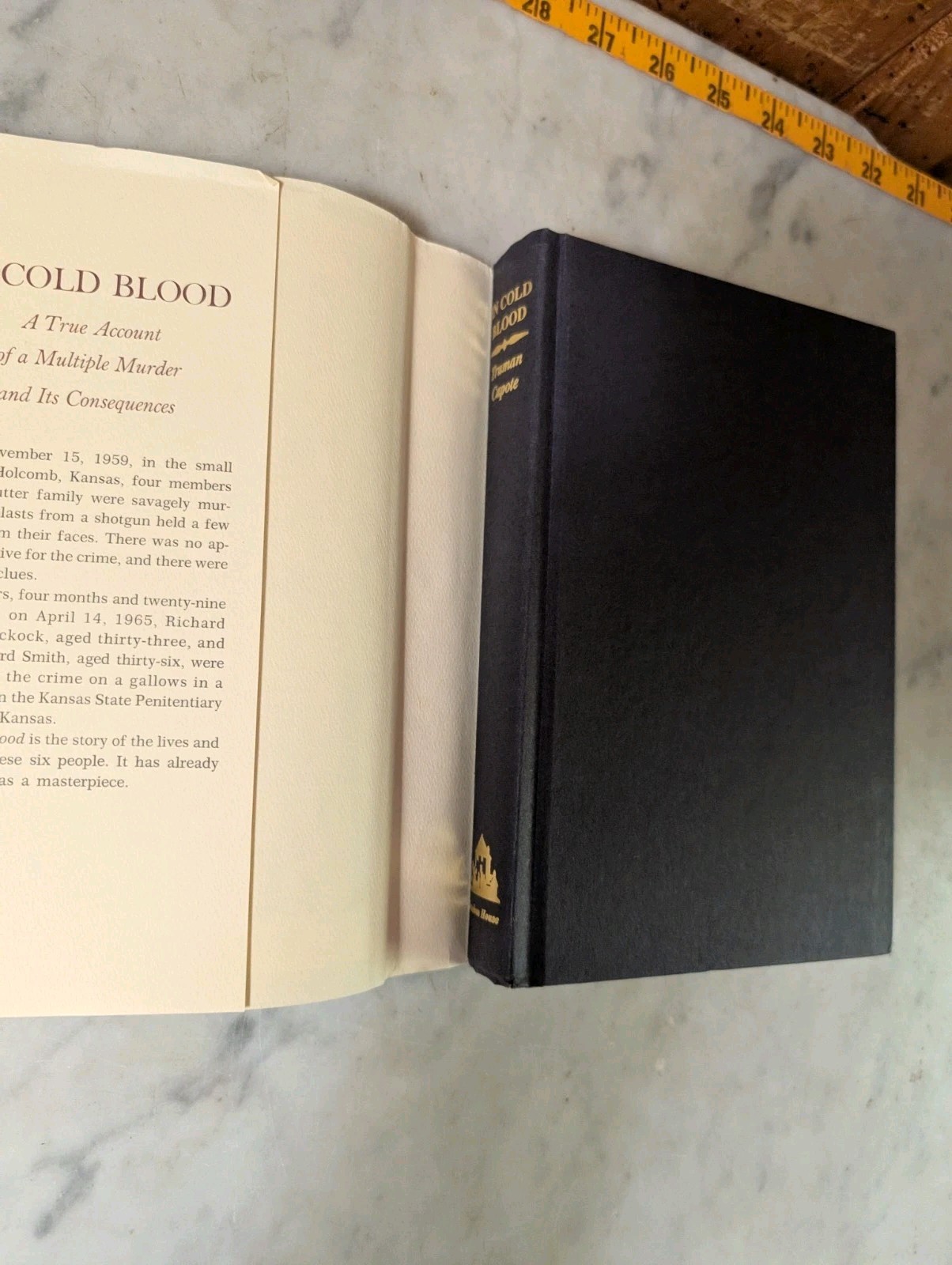 Truman Capote : In Cold Blood HCDJ Random House 1965 BCE Very Good! Hardcover DJ