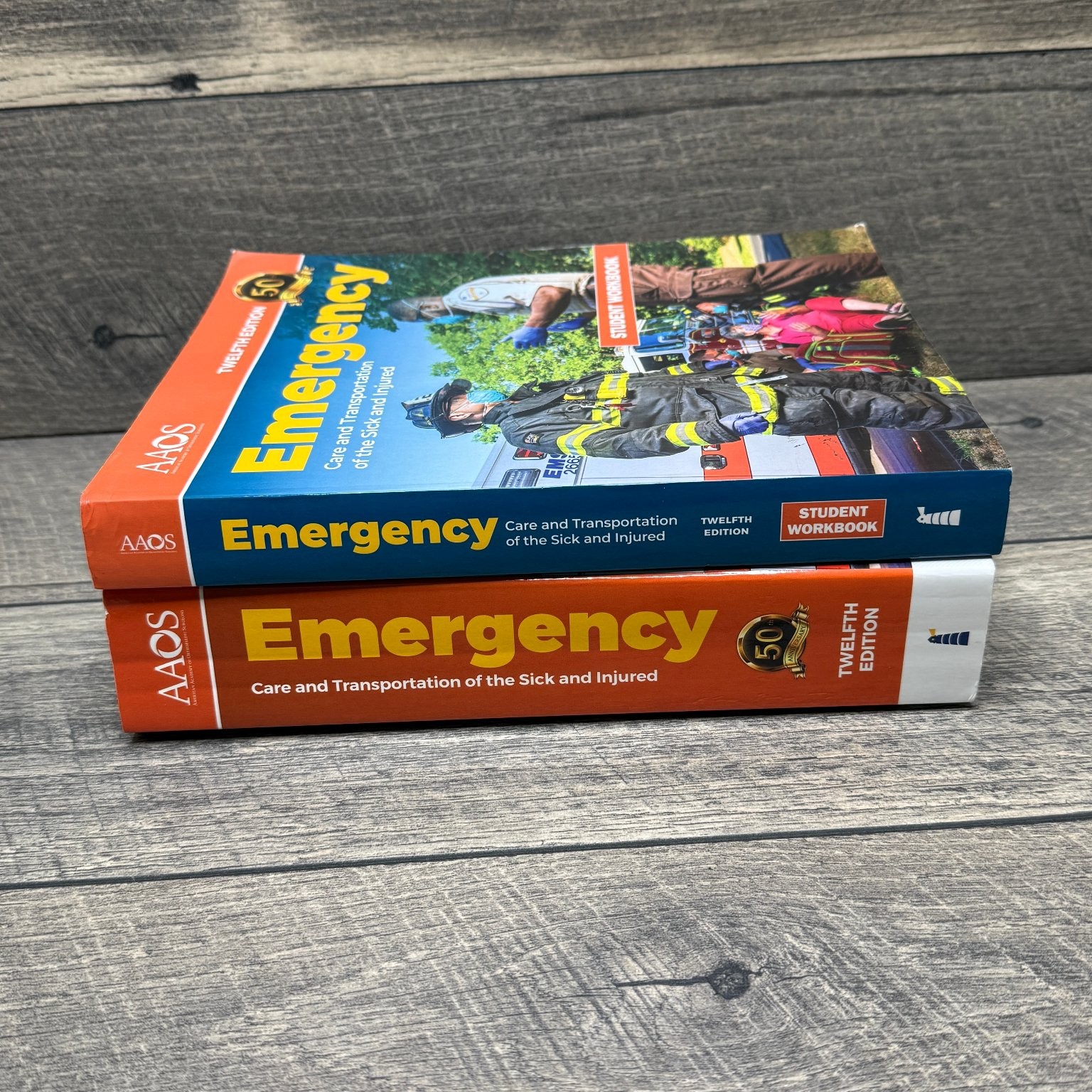 Emergency Care & Transportation of the Sick/Injured AAOS 12th Ed Workbook & Text