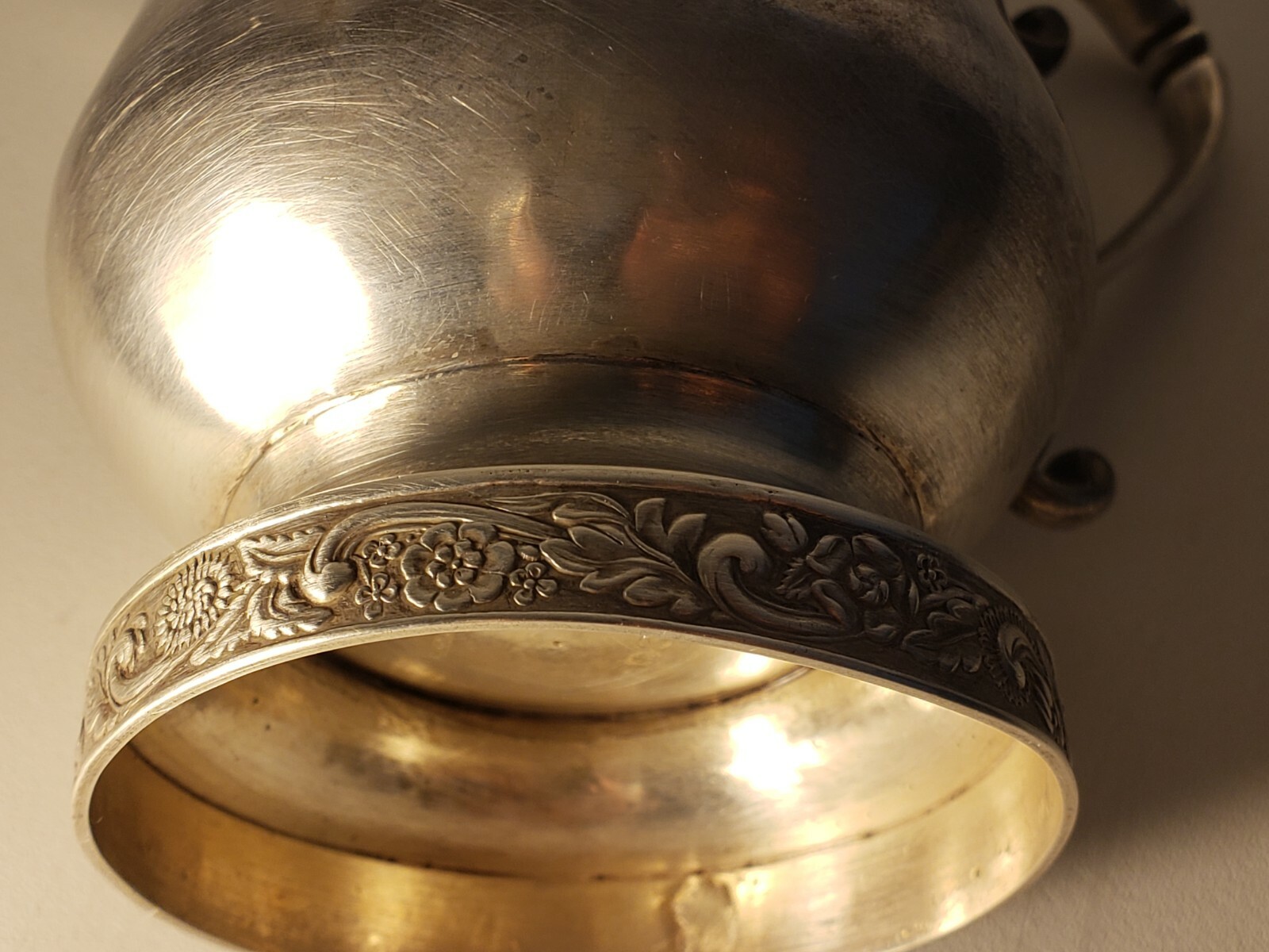 1952 THEOSOPHY LEADER ENGRAVED SILVER CUP 9.7 OZ EX-VAN MATER #10