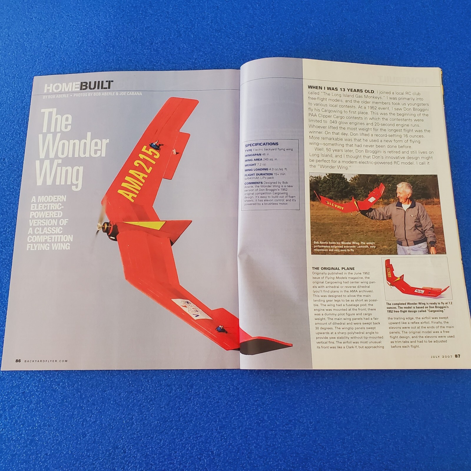 BACKYARD FLYER POWER UP! MOTOR SYSTEMS MADE EASY JULY 2007 RC AIRCRAFT MAGAZINE