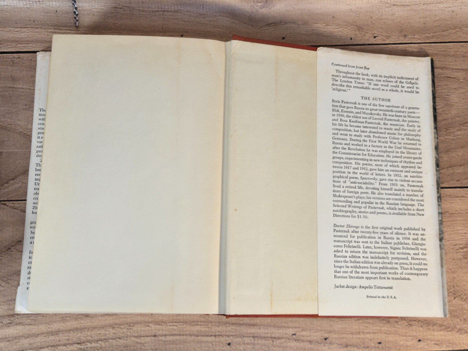 Doctor Zhivago by Boris Pasternak 1958 Pantheon 1st U.S edition/1st print