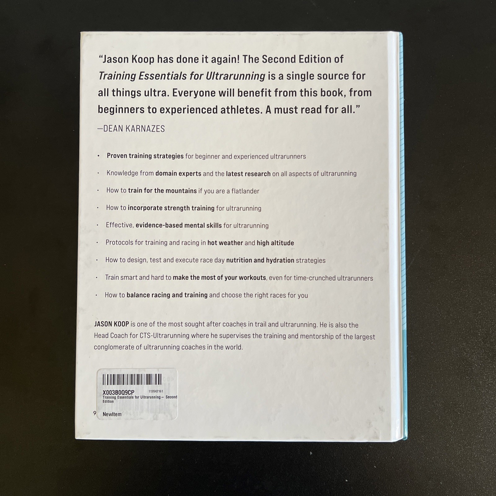 Training Essentials for Ultrarunning – Second Edition (Hardcover) NEW
