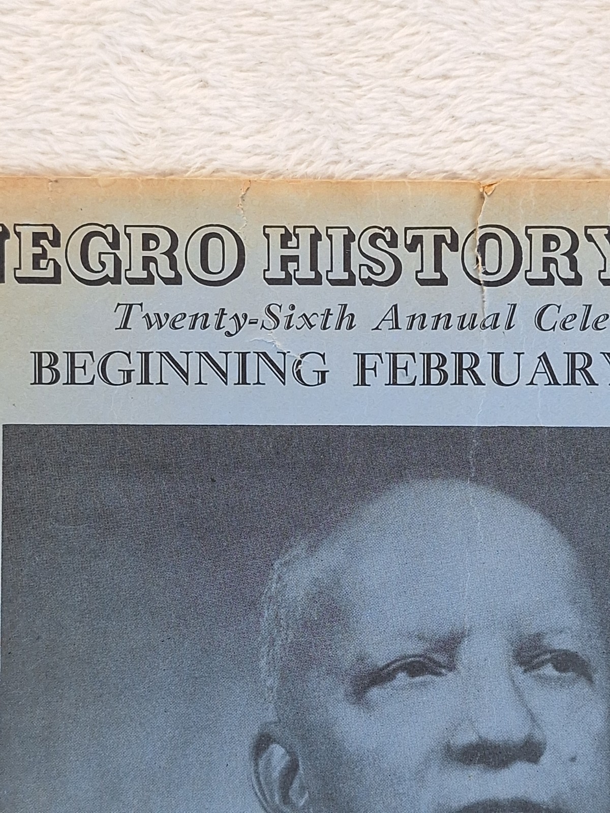 Carter G Woodson Negro History Week Celebration Flyer 26th Annual Feb. 11, 1951