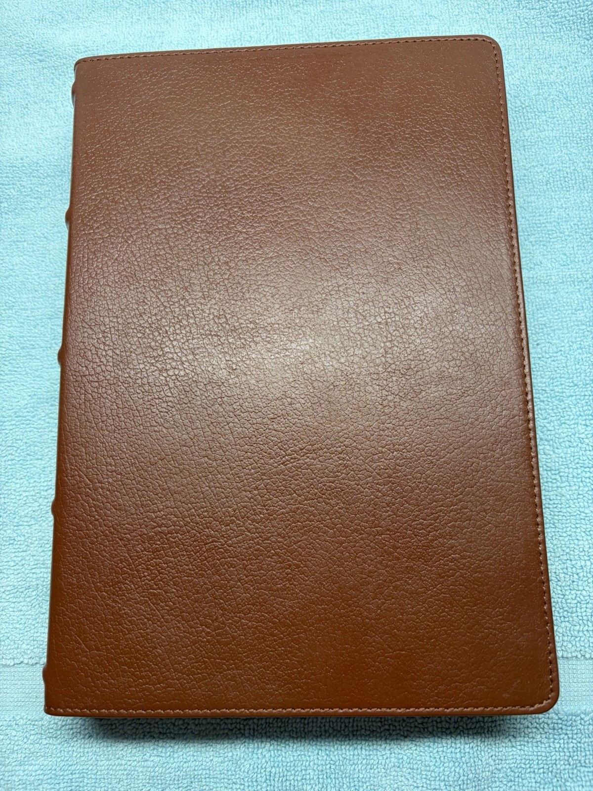 NIV Thinline Bible, Giant Print, Genuine Leather, Buffalo, Red Letter Edition