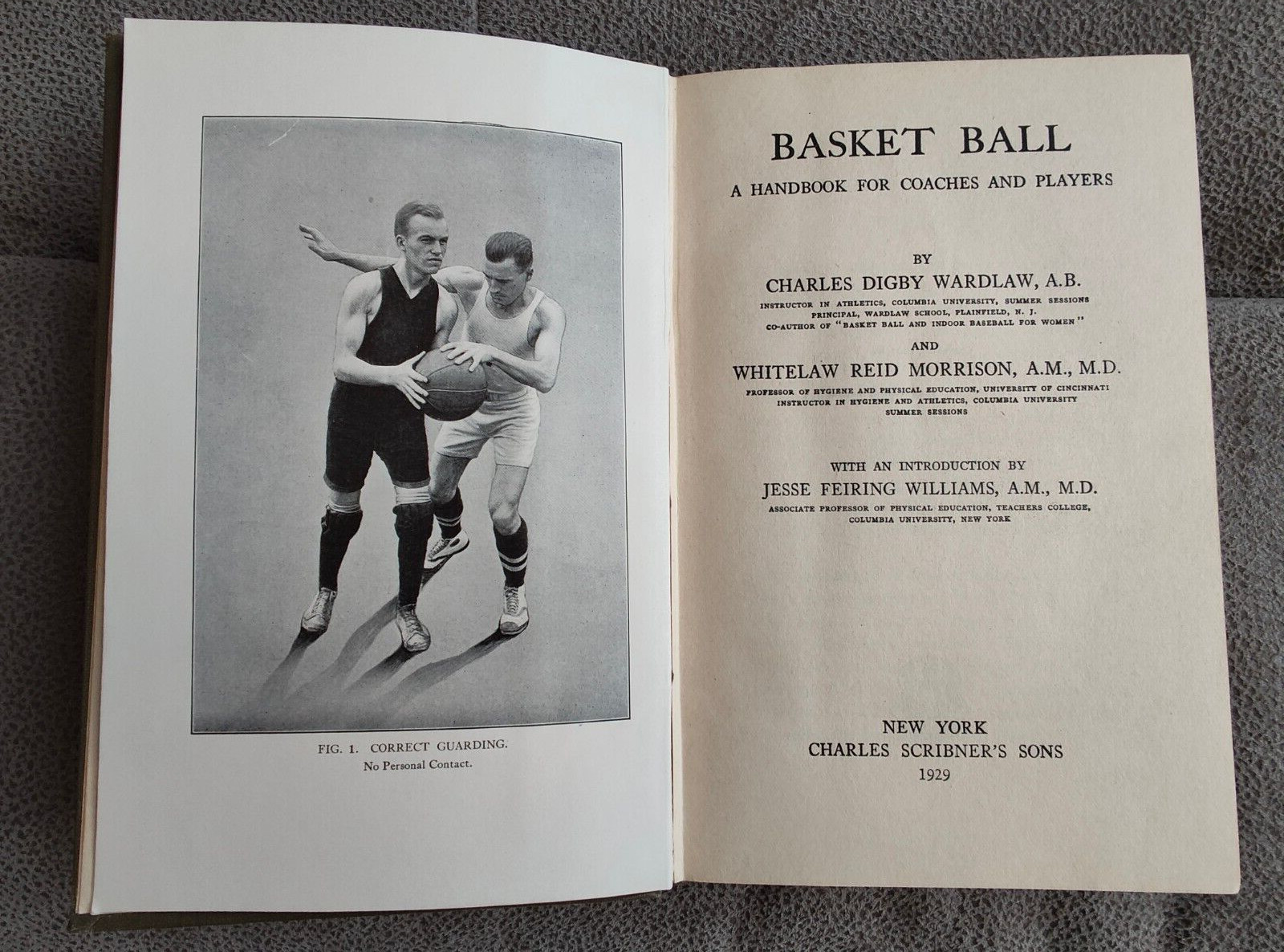 1921 Copyright “Basket Ball” by Wardlaw and Morrison 1929 Edition- Illustrated