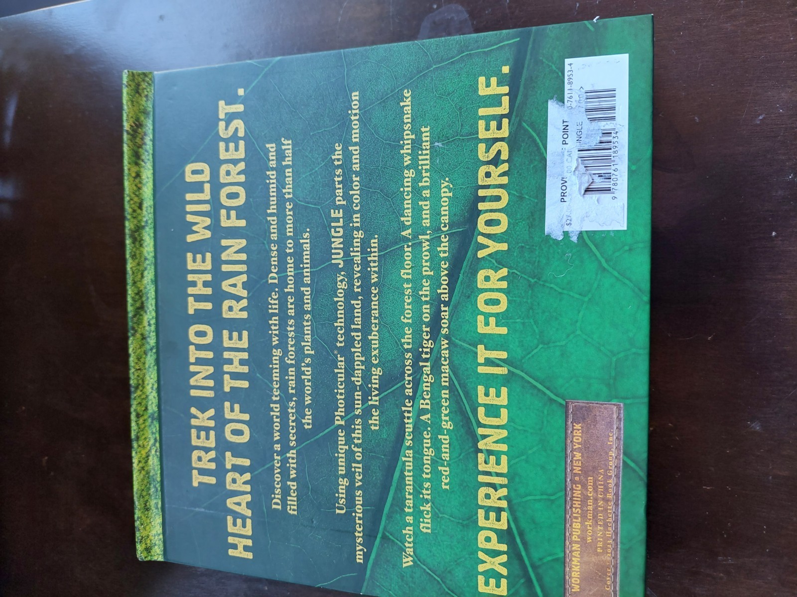JUNGLE A PHOTICULAR BOOK by Kathy Wollard and Dan Kainen (2016, Hardcover)