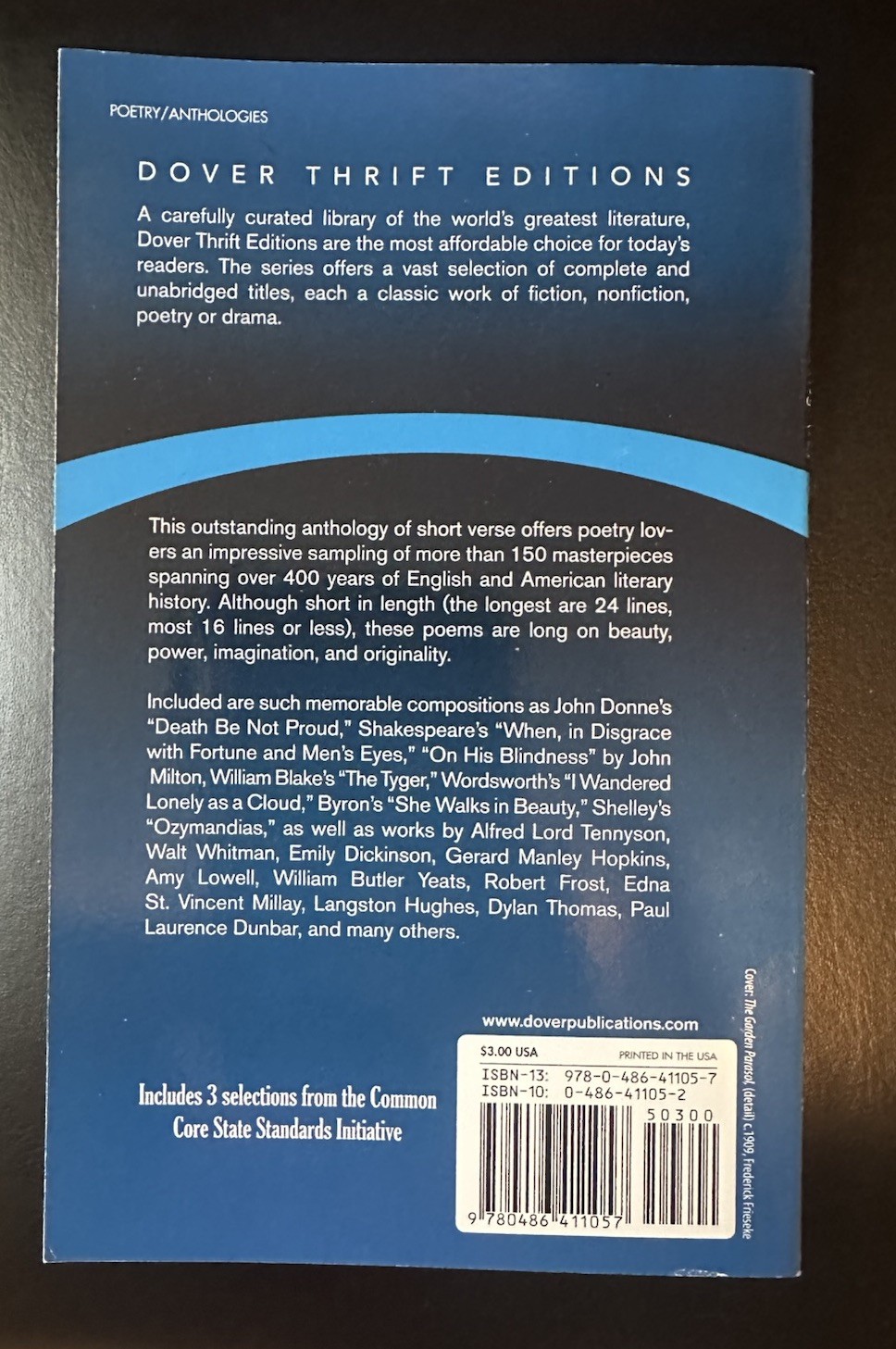 Great Short Poems (Dover Thrift Editions) by Paul Negri