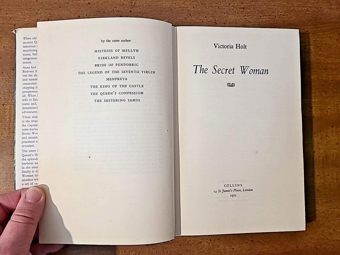 The Secret Woman HC by Victoria Holt 1971 1st Edition