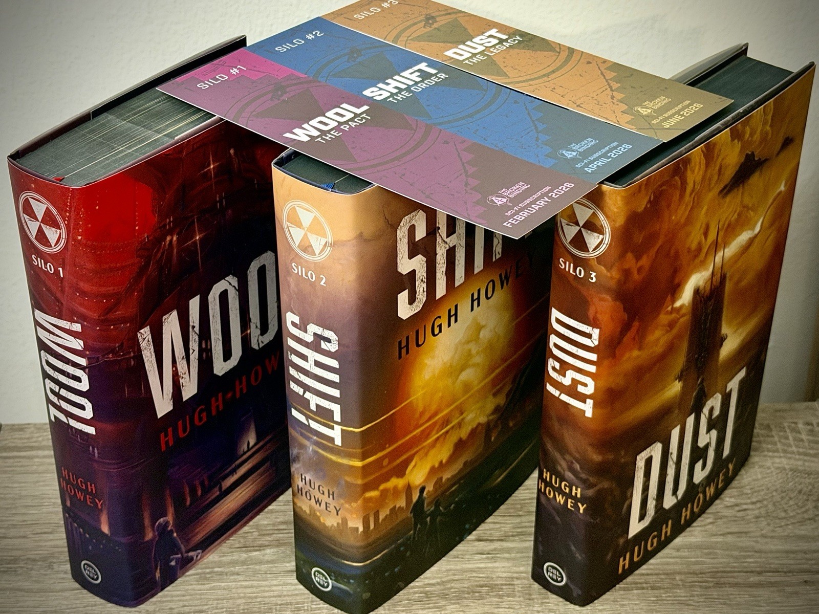 Broken Binding SIGNED Wool / Shift / Dust Silo Trilogy Hardcover Set