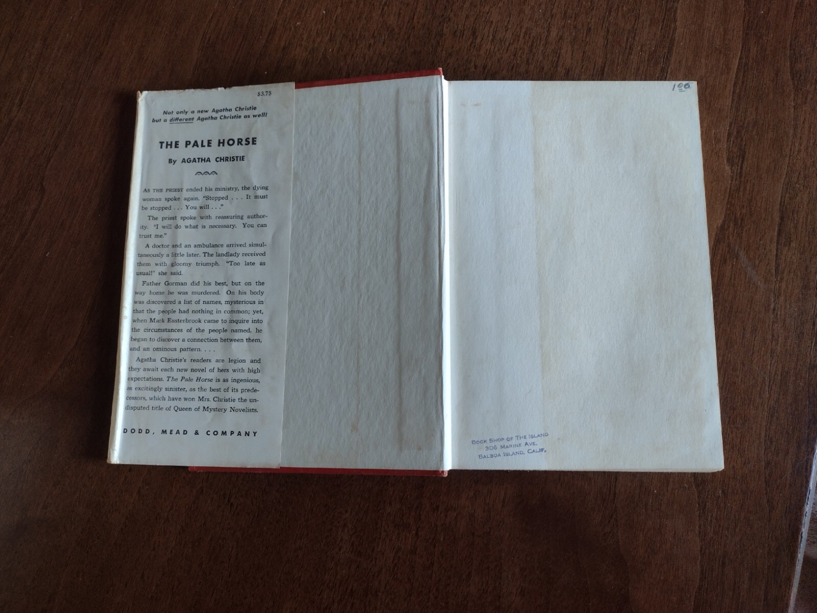The Pale Horse Agatha Christie Hardcover 1961