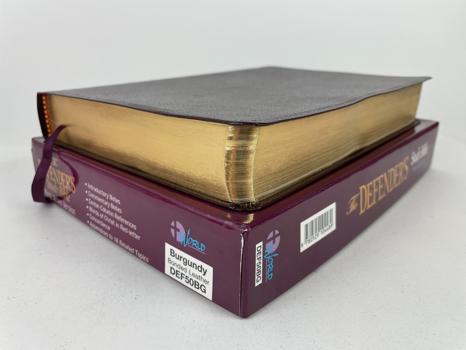 *like new* Defender’s Study Bible KJV bonded leather box 1995 Henry Morris World