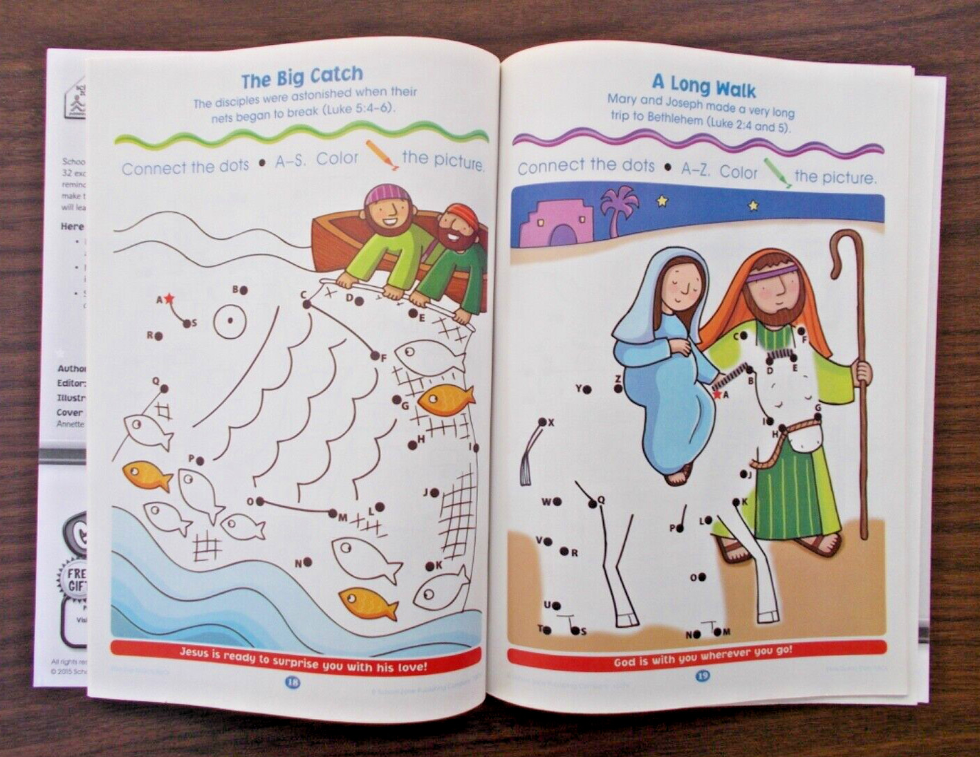 Bible Dot-to-Dots! ABCs, Brand New, 32 Pages P-K Ages 3-6 Four Skill Areas