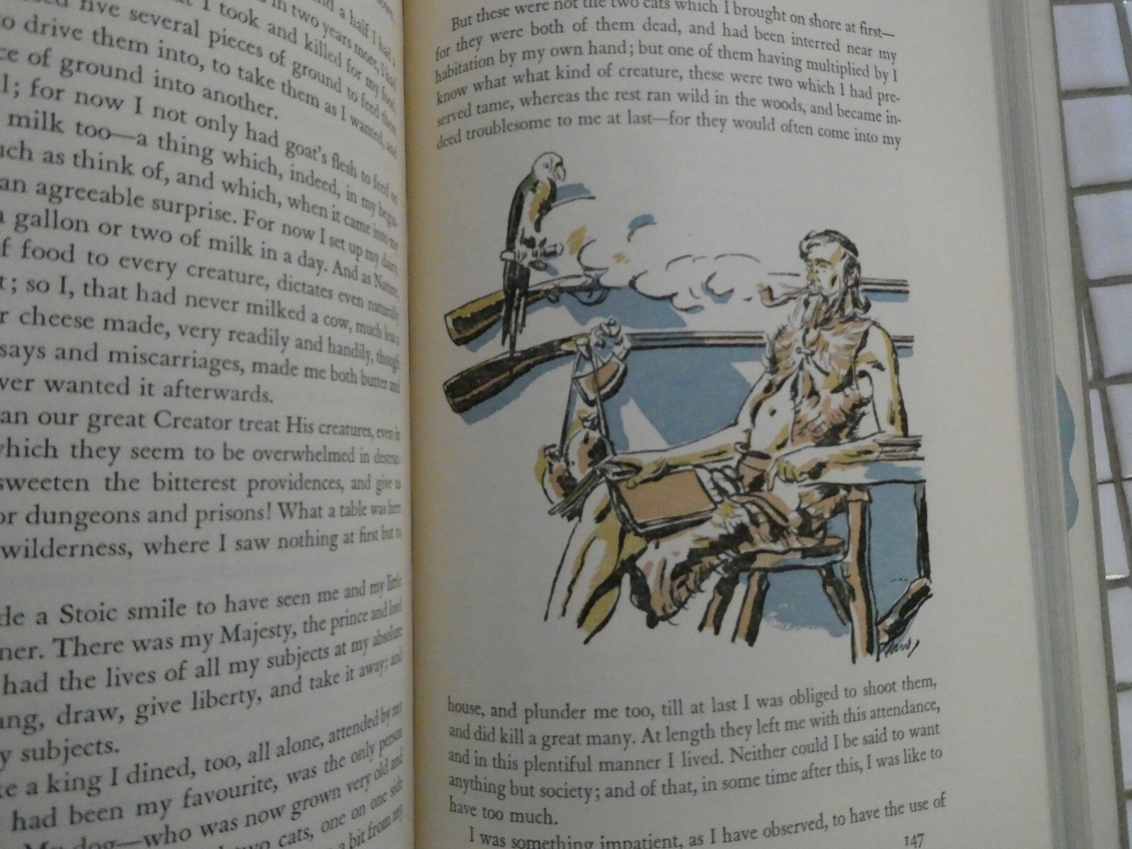 Pub 1939 Robinson Crusoe Heritage Edition Illustrated 299 Pages Daniel Defoe