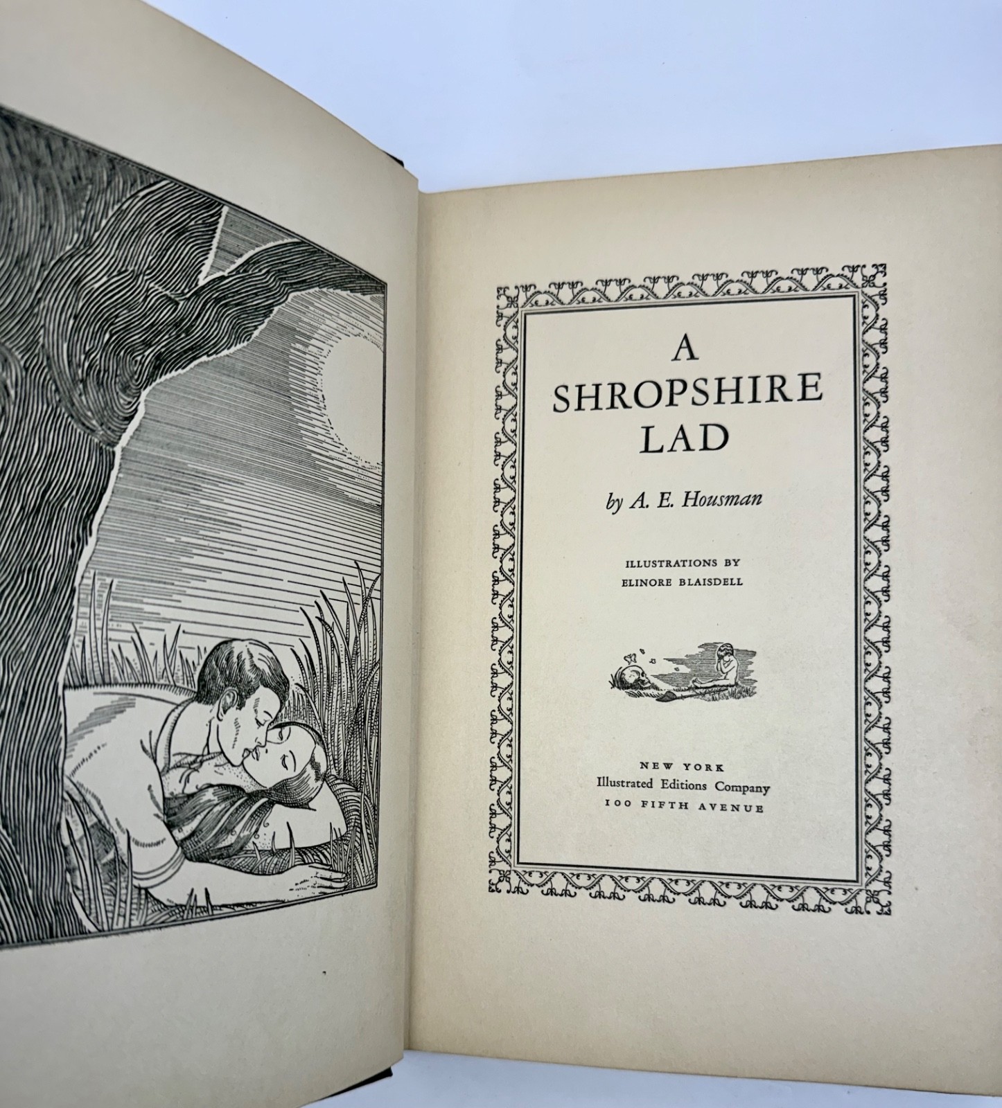 A Shropshire Lad by A. E. Housman 1932 Hardcover Illus. by Elinore Blaisdell