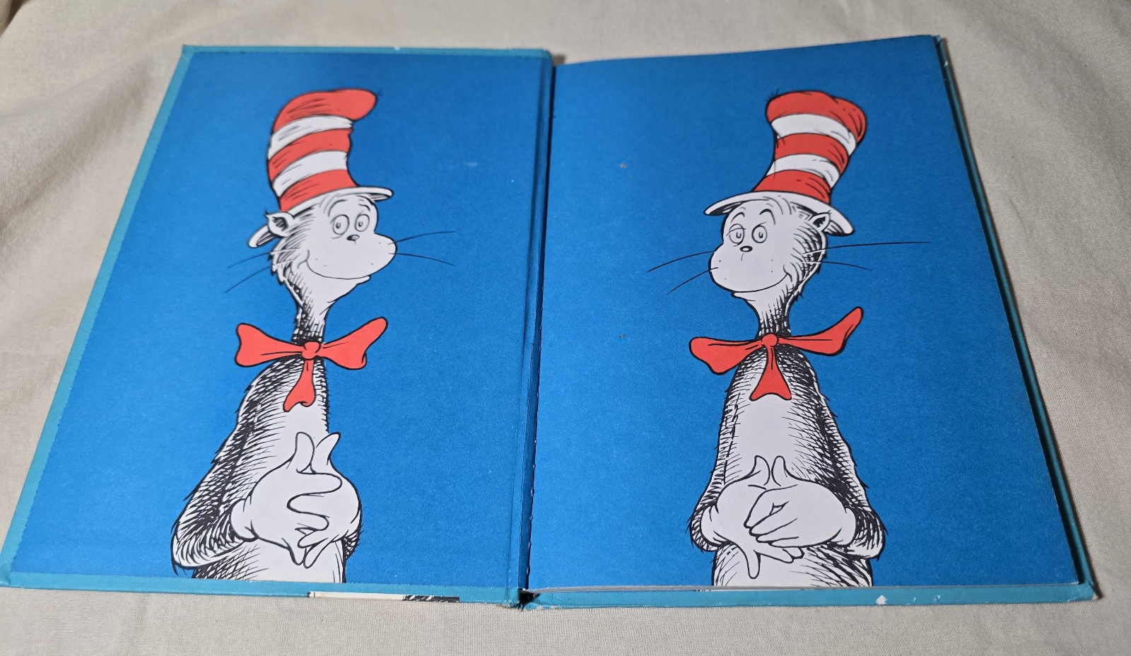 Vintage The Cat In The Hat Dr. Seuss 1957 Book Club Edition Random House