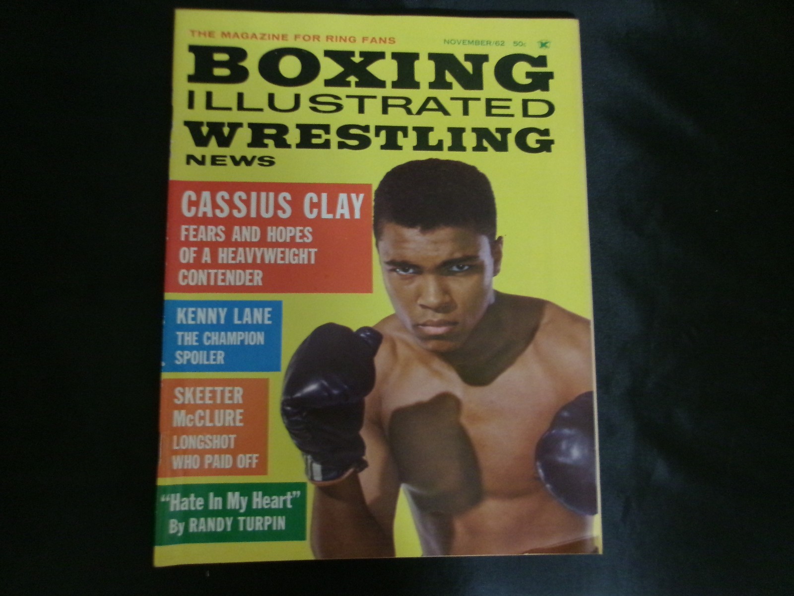 Boxing Illustrated Wrestling News Nov 1962 Cassius Clay Muhammad Ali Magazine