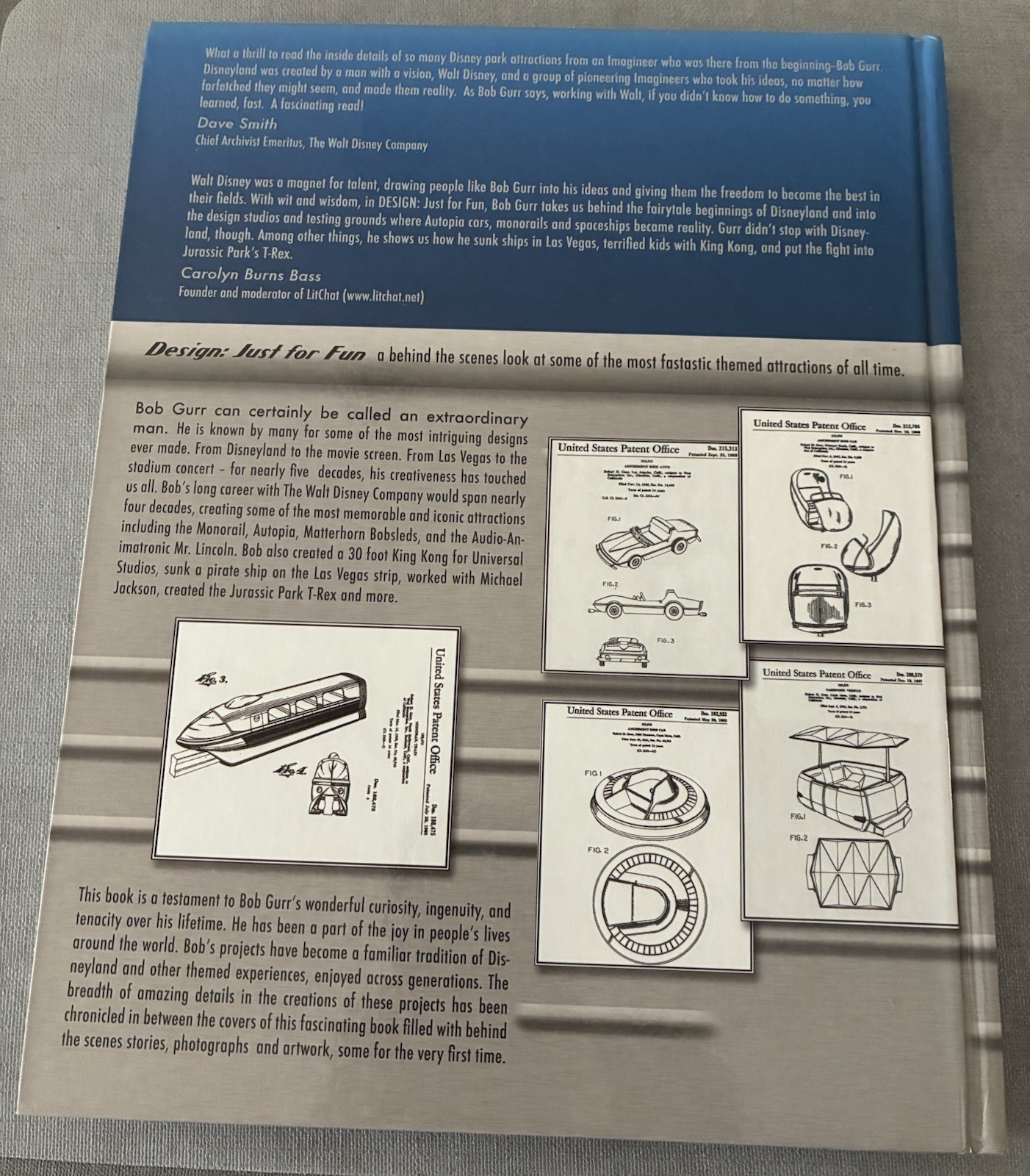 Bob Gurr Collector’s Edition Signed Blue Cover Just for Fun Design 2012 HC Book