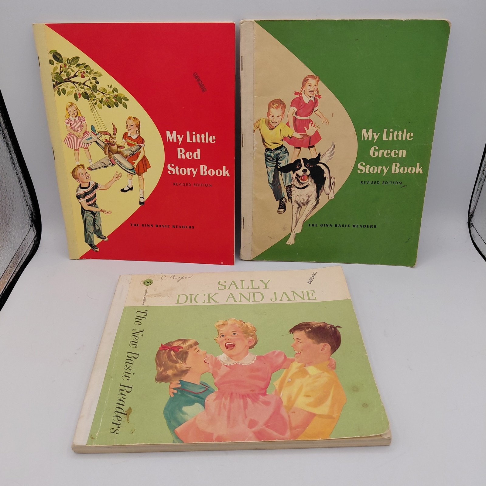 1962 Vintage The New Basic Readers, Ginn Basic Readers 3 Book Lot