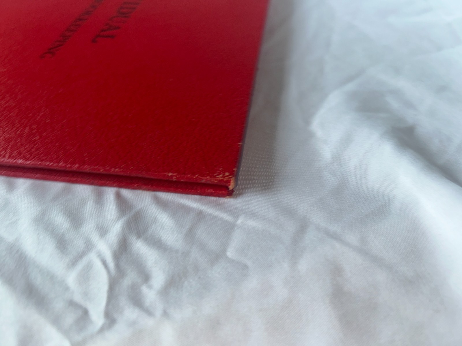 NOS VTG 1900s Individual Simplified Bookkeeping Ledger Red 12 X 9 Two Year Book