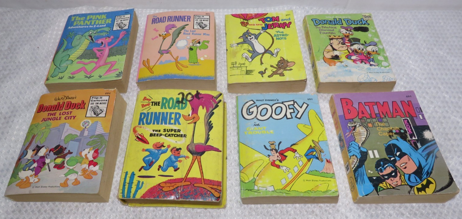 Vintage Lot of 8 Whitman Big Little Books 1967-1975 EXCELLENT Condition