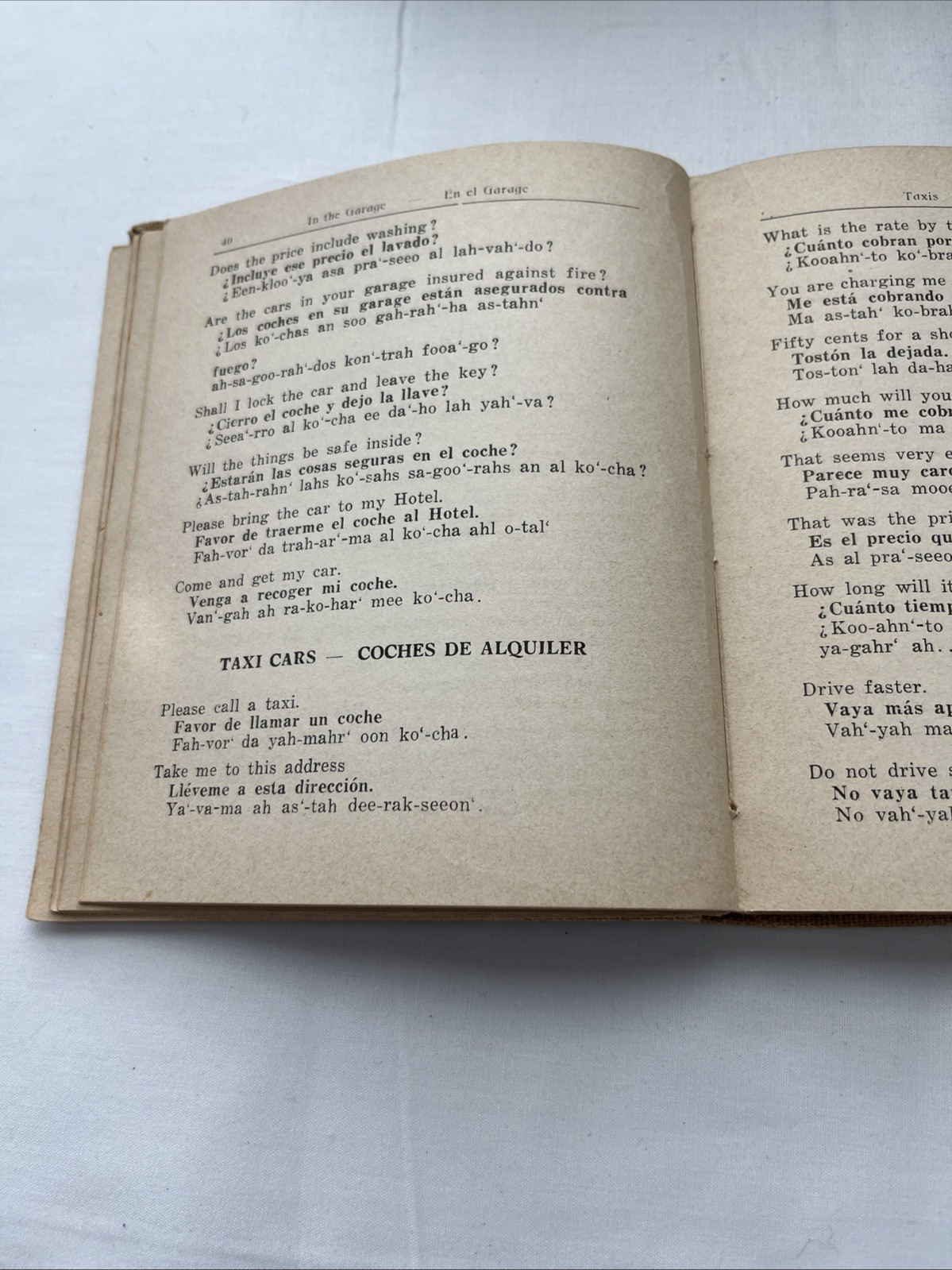 1935 Spanish For Your Mexican Visit Cloth Cover Book By Frances Toor 222 Pages