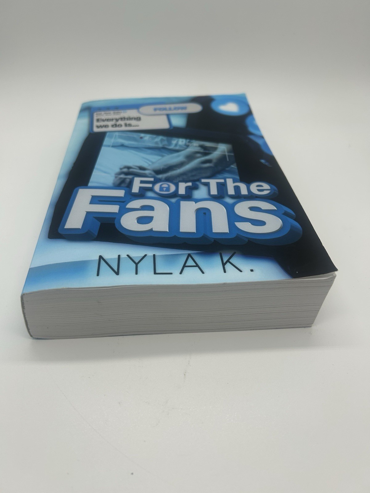 “For the Fans” by Nyla K. Paperback Romance Novel 9789898691894 Blue MM Romance