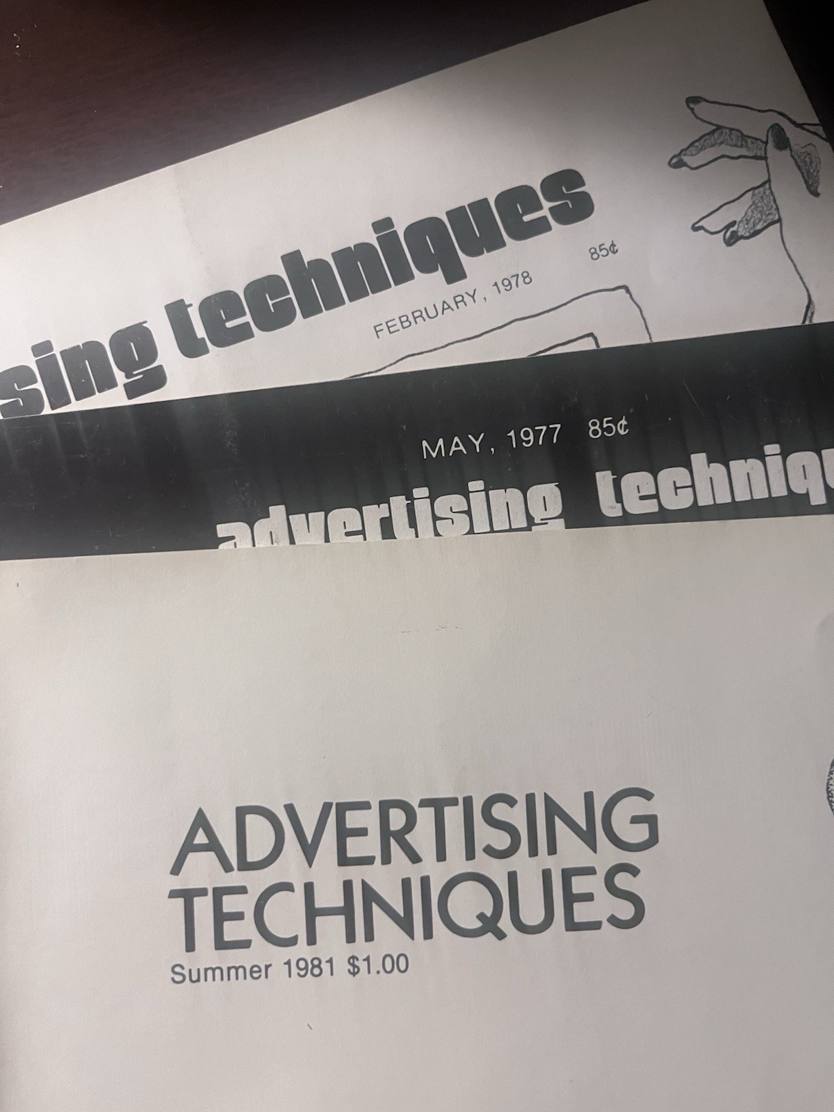 🔥Advertising Techniques Magazine, Lot Of 6 77-82. Very Rare And Hard To Find🔥